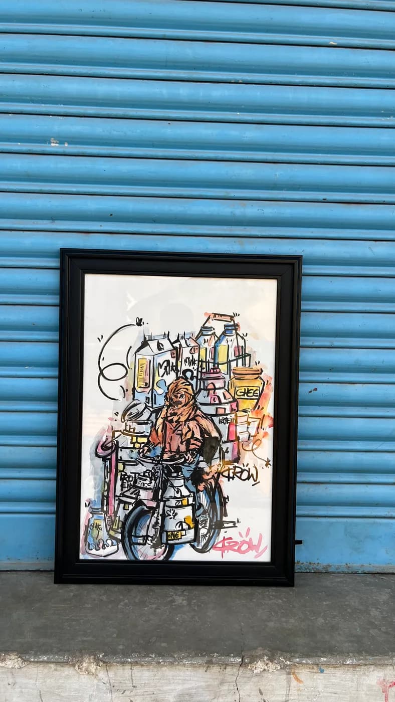 Milk Man - Original painting - A2