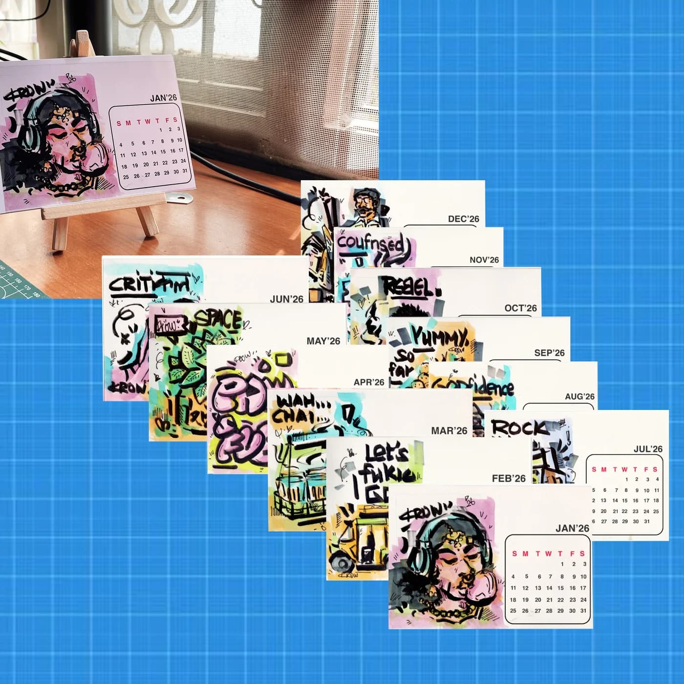 Desk Calendar - 2026